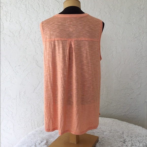 SONOMA Goods For Life split neck utility tank XXL papaya - Picture 6 of 11